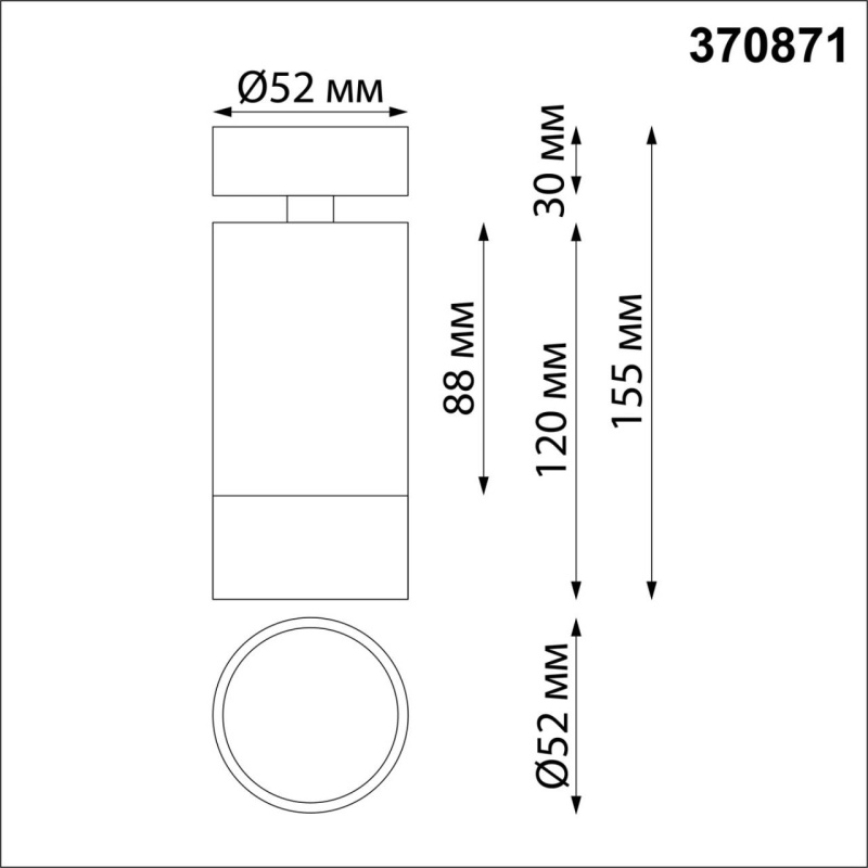 370871 OVER NT22 417 черный/золото Светильник накладной IP20 GU10 9W 220V SLIM