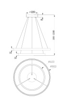 Подвесной светильник Maytoni MOD058PL-L74BS4K