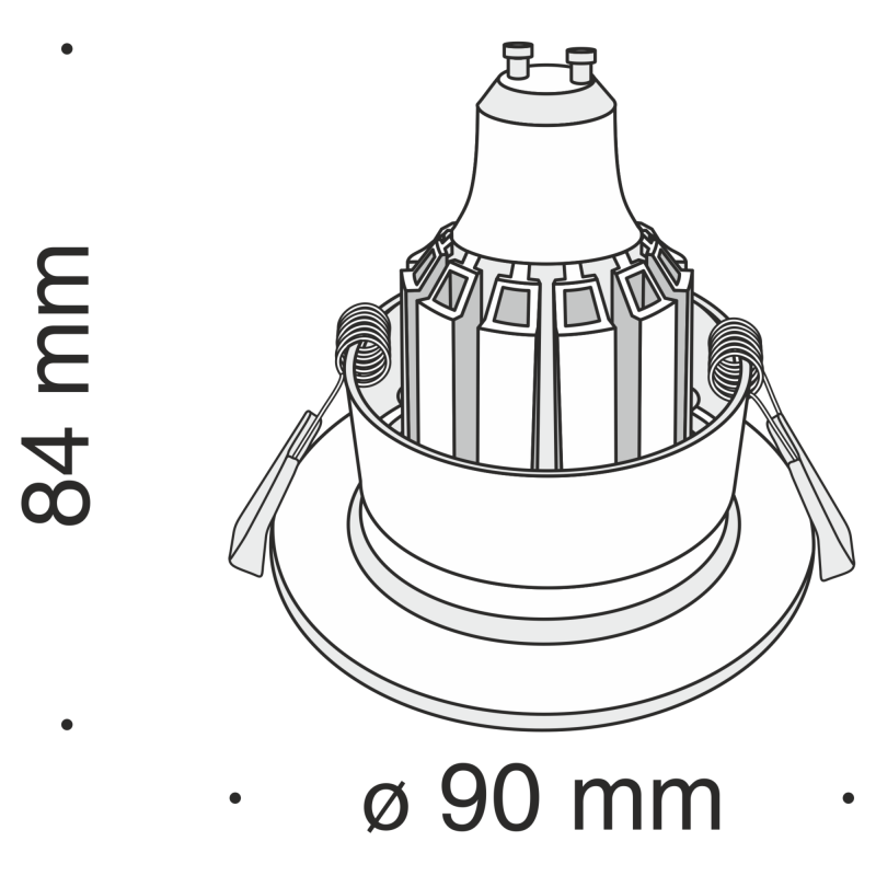 Встраиваемый светильник Technical DL041-01W