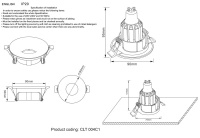 Встраиваемый светильник Crystal Lux CLT 004C1 BL