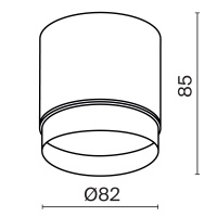 Потолочный светильник Technical C088CL-GX53-B