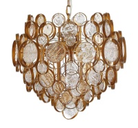 Подвесная люстра Crystal Lux DESEO SP6 D460 GOLD