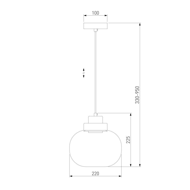 Подвесной светильник Eurosvet 50241/1 LED прозрачный