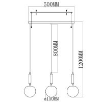 Подвесной светильник Moderli V6041-3P
