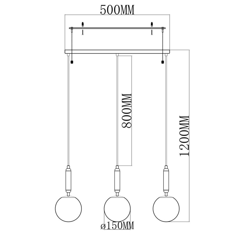 Подвесной светильник Moderli V6041-3P