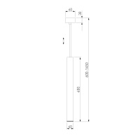Подвесной светильник Elektrostandard 50245 LED 7W 4200K золото