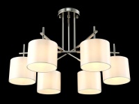 Люстра на штанге Crystal Lux SERGIO PL6 NICKEL
