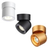 358809 OVER NT21 360 черный Светильник накладной светодиодный IP20 LED 10W 850Лм 4000K 220V GESSO