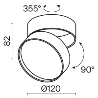 Потолочный светильник Technical C024CL-L18B