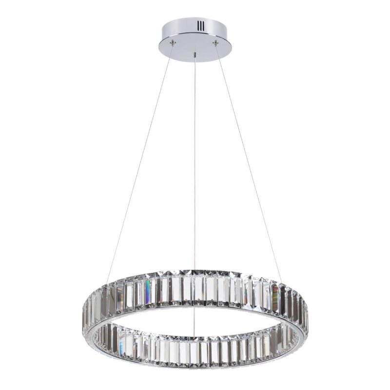 4930/30L L-VISION ODL24 591 хром/прозрачный металл/хрусталь Люстра LED 30W 4000K 3570Лм VEKIA