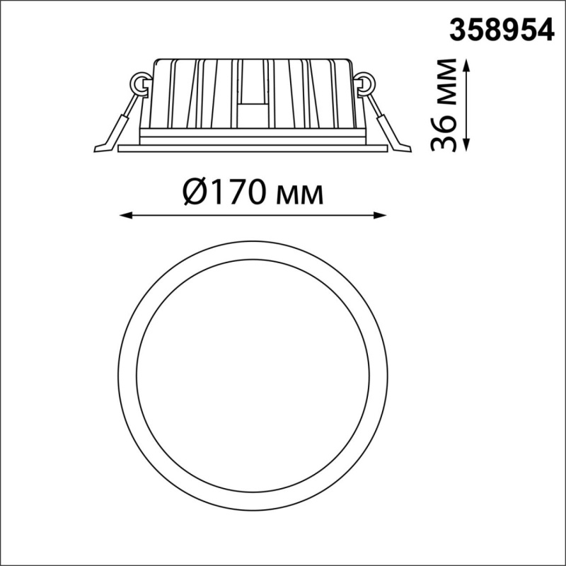 358954 NT Светильник 20Вт 3000/4000/6000К 220В IP20 SPOT