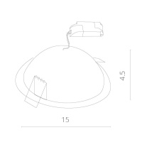 Встраиваемый светильник ARTE Lamp A7012PL-1WH