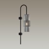 5016/1W MODERN ODL23 405 черный/дымчатый металл/стекло Бра E14 1*40W PIMPA