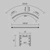 Комплектующие к светодиодной ленте Led Strip ALM-3535R-B-D-90°-1.5M
