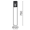 Ландшафтный светильник Outdoor O453FL-01GF