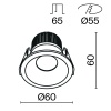 Влагозащищенный светильник Maytoni Technical DL034-01-06W3K-D-W