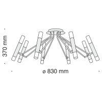 Потолочный светильник Maytoni MOD620CL-16B