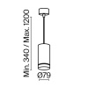 Подвесной светильник Maytoni P085PL-12W3K-B