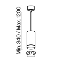 Подвесной светильник Maytoni P085PL-12W3K-B