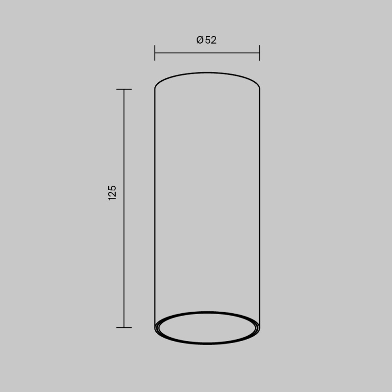 Потолочный светильник Technical C056CL-L12W4K-W-D-W