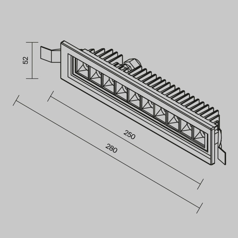 Встраиваемый светильник Outdoor O488DL-L12GF3K