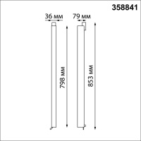 358841 PORT NT22 260 черный Светильник трехфазный трековый светодиодный IP20 LED 4000K 40W 220V ITER