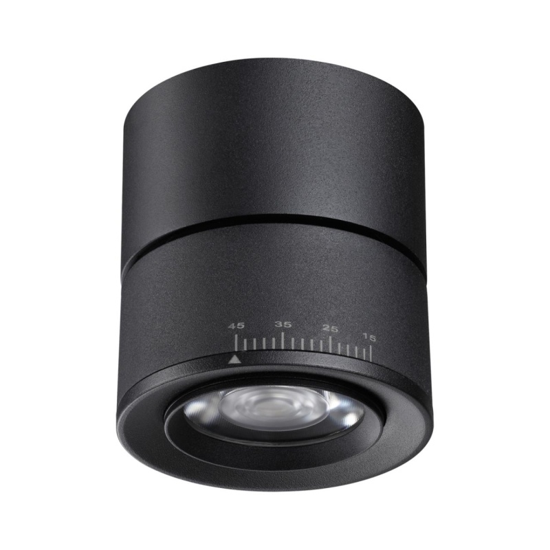 358946 OVER NT22 362 черный Светильник накладной светодиодный IP20 LED 4000К 18W 220V EDDY