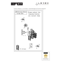 Бра iLamp W7204-3 GD