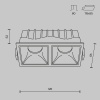 Встраиваемый светильник Technical DL043-02-10W3K-SQ-WB