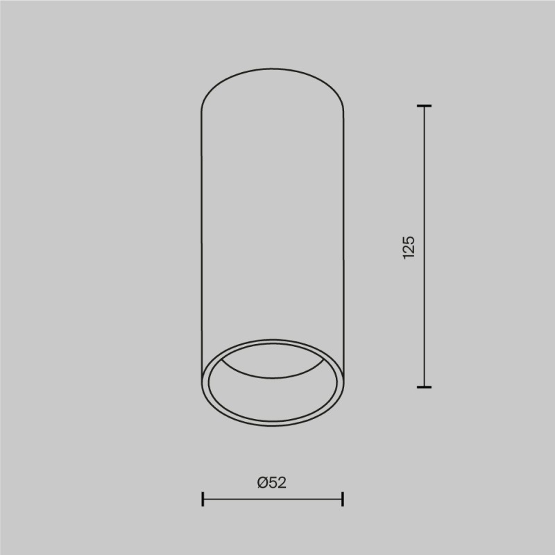 Потолочный светильник Technical C056CL-L12W4K-W-PT