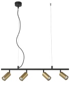 Подвесная люстра Crystal Lux CLT 015C4 L800 BL-GO