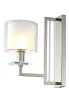 Бра Crystal Lux NICOLAS AP1 NICKEL/WHITE