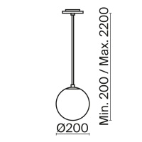 Подвесной светильник Maytoni P039PL-5W4K-20INS-B