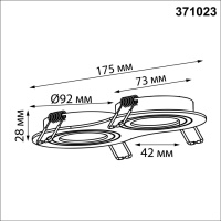 371023 NT Светильник GU10 50Вт 220-240В IP20 WIR