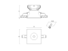 SWG PRO Корпус светильника потолочный встраиваемый, COMBO-34-WH, Белый, IP20, COMBO-34-WH
