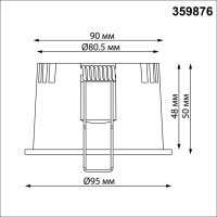 359876 NT Светильник 12Вт 3000/4000/6000К 100-265В IP20 WIR