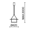 Подвесной светильник Maytoni MOD280PL-L23B3K