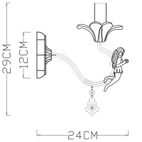 Бра ARTE Lamp A5349AP-1WH
