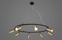 Подвесная люстра Crystal Lux CLT 015C8 D800 BL-GO