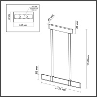 Подвесной светильник Odeon Light 6629/25L