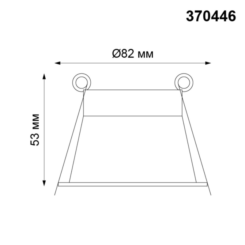 370446 NT Светильник GU10 50Вт 220В IP20 SPOT