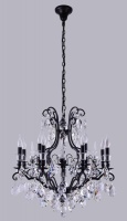 Подвесная люстра Crystal Lux MAGNIFICO SP13 BLACK/TRANSPARENT