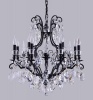 Подвесная люстра Crystal Lux MAGNIFICO SP13 BLACK/TRANSPARENT