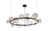 Подвесная люстра Crystal Lux AGATA SP24 V2 BLACK/TRANSPARENTE