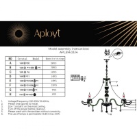 Подвесная люстра APLOYT APL.814.03.14