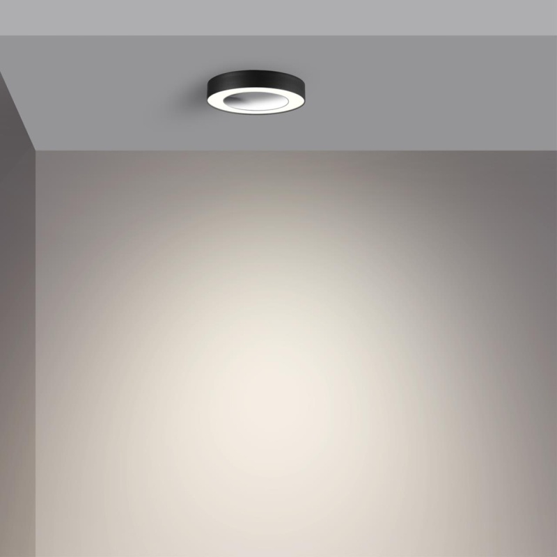 359277 OVER NT23 326 черный Светильник накладной светодиодный IP20 LED 18W 85-265V 1350Лм 3000К MIRROR