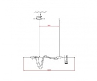 Люстра на штанге Kink Light 08039-120A,19