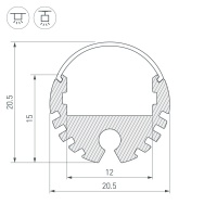 Профиль Arlight 040645
