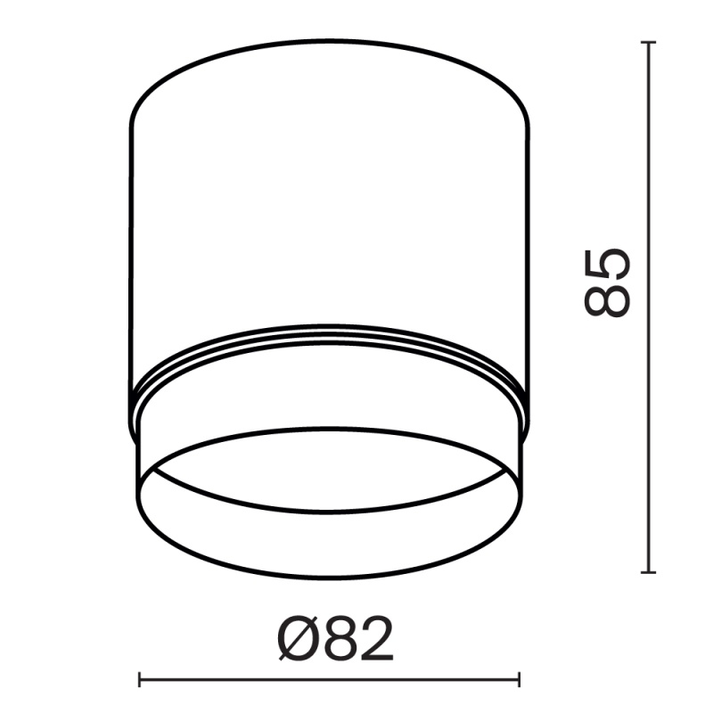 Потолочный светильник Technical C088CL-GX53-W