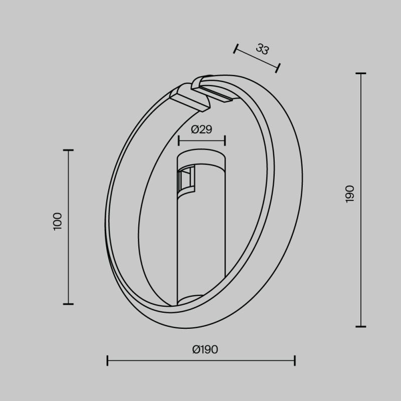 Трековый светильник Technical TR230-1-10W3K-B